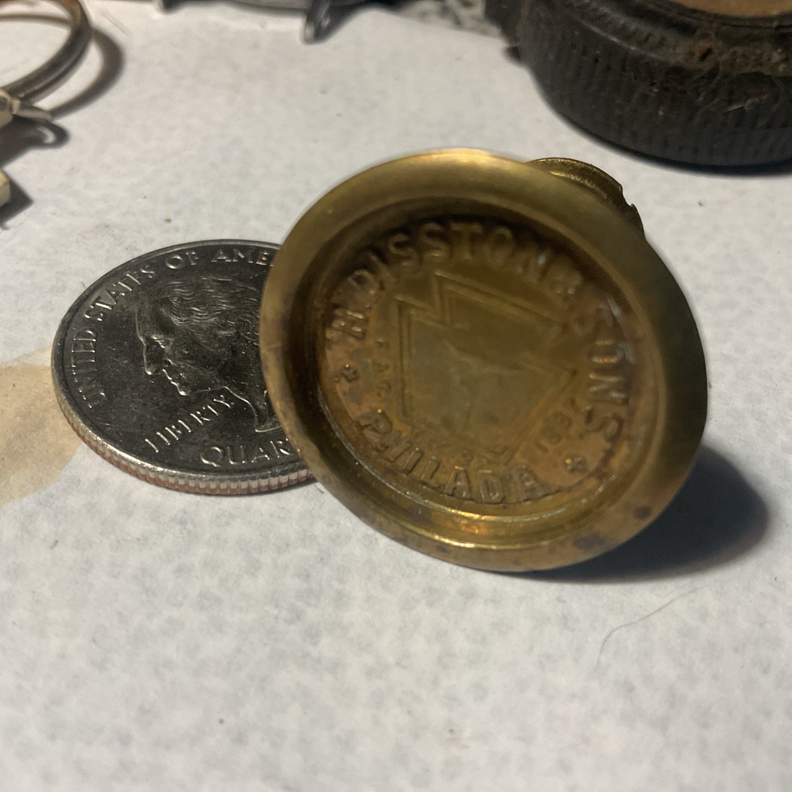 Set of H DISSTON & SONS PHILAD”A Brass Key Hole Saw Medallion