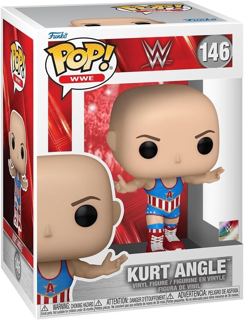 Funko Pop WWE Kurt Angle Figure w/ Protector