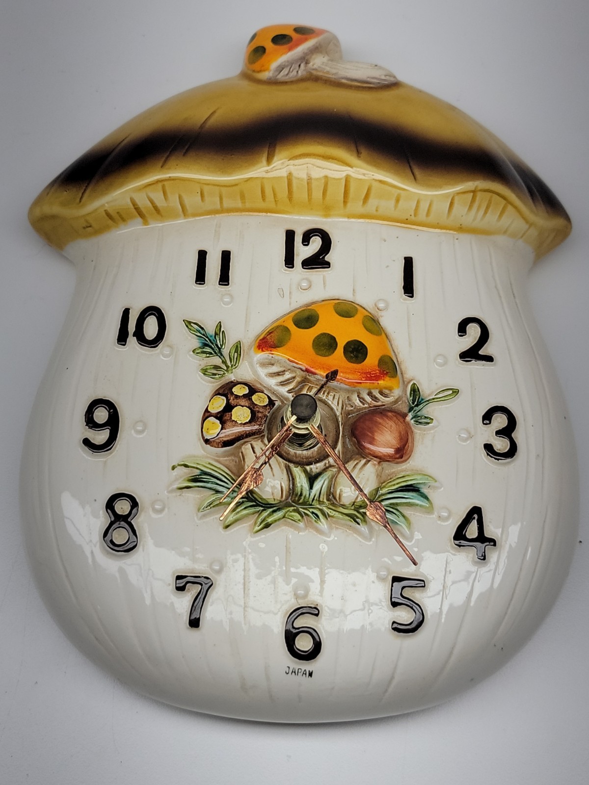 Sears and Roebuck Co. Vintage Wall Clock Merry Mushroom Parts Only
