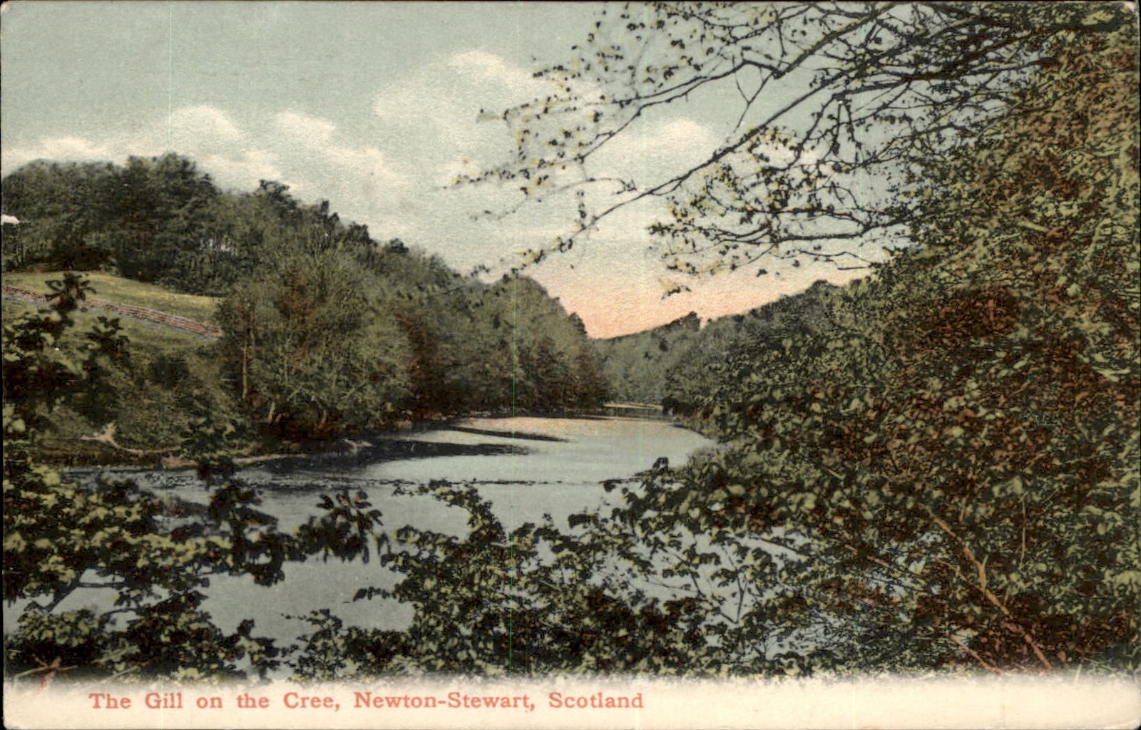 Newton-Stewart Scotland The Gill on the Cree c1900s-10s Vintage Postcard