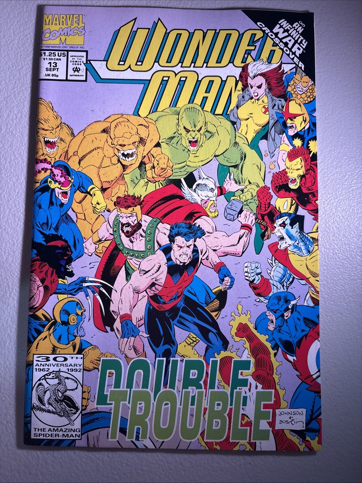 WONDER MAN #13 (1992) MARVEL COMICS- JEFF JOHNSON COVER