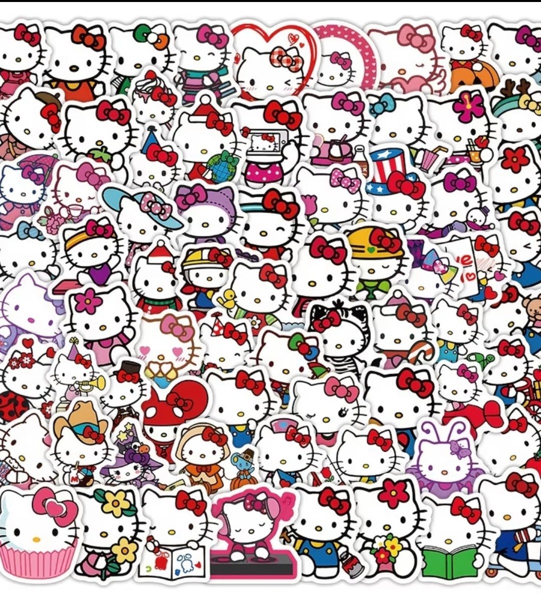 50PCS Random Sanrio Hello Kitty Stickers Small Size Laptop Phone 