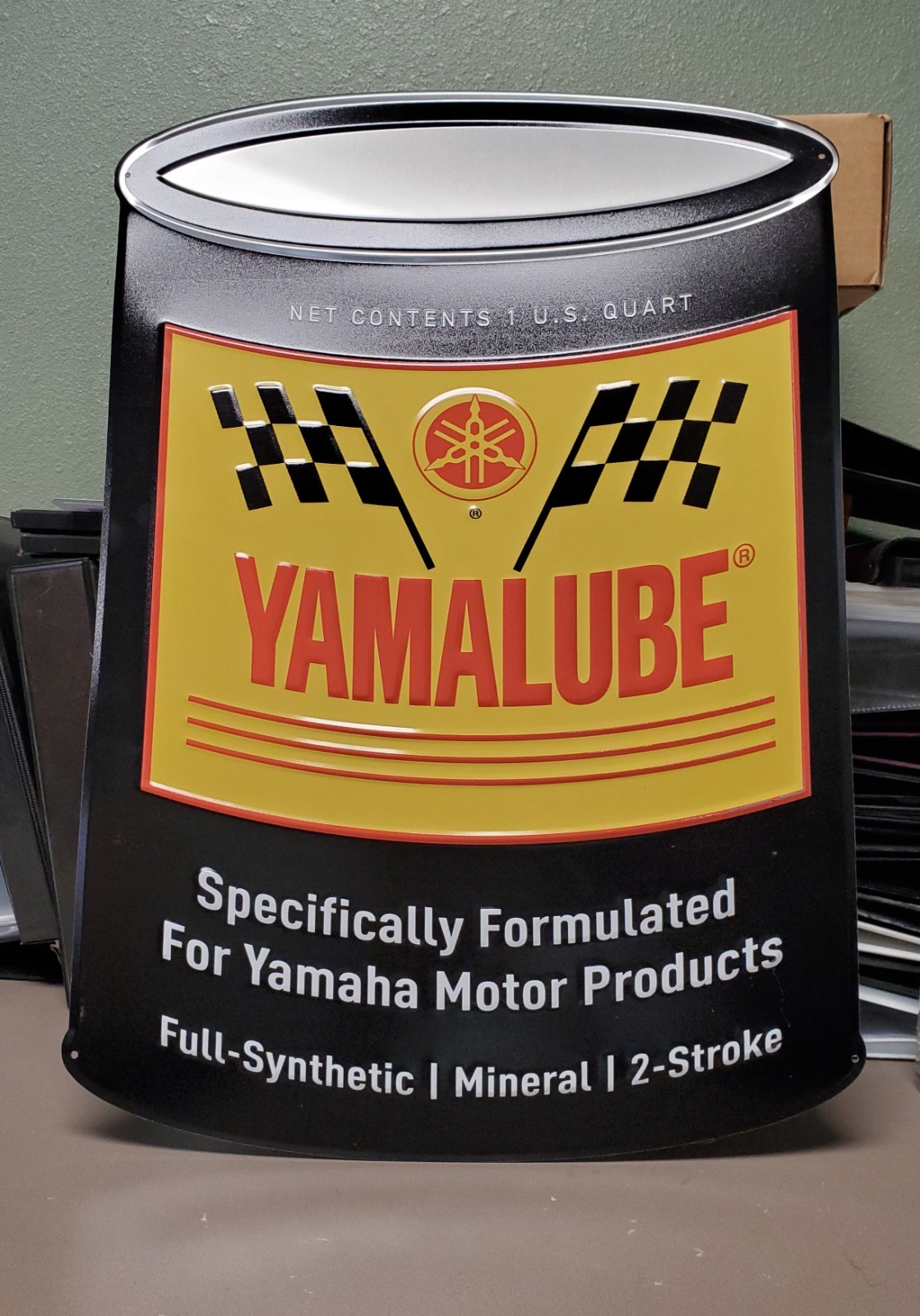 Yamaha Yamalube Metal Sign, 23\