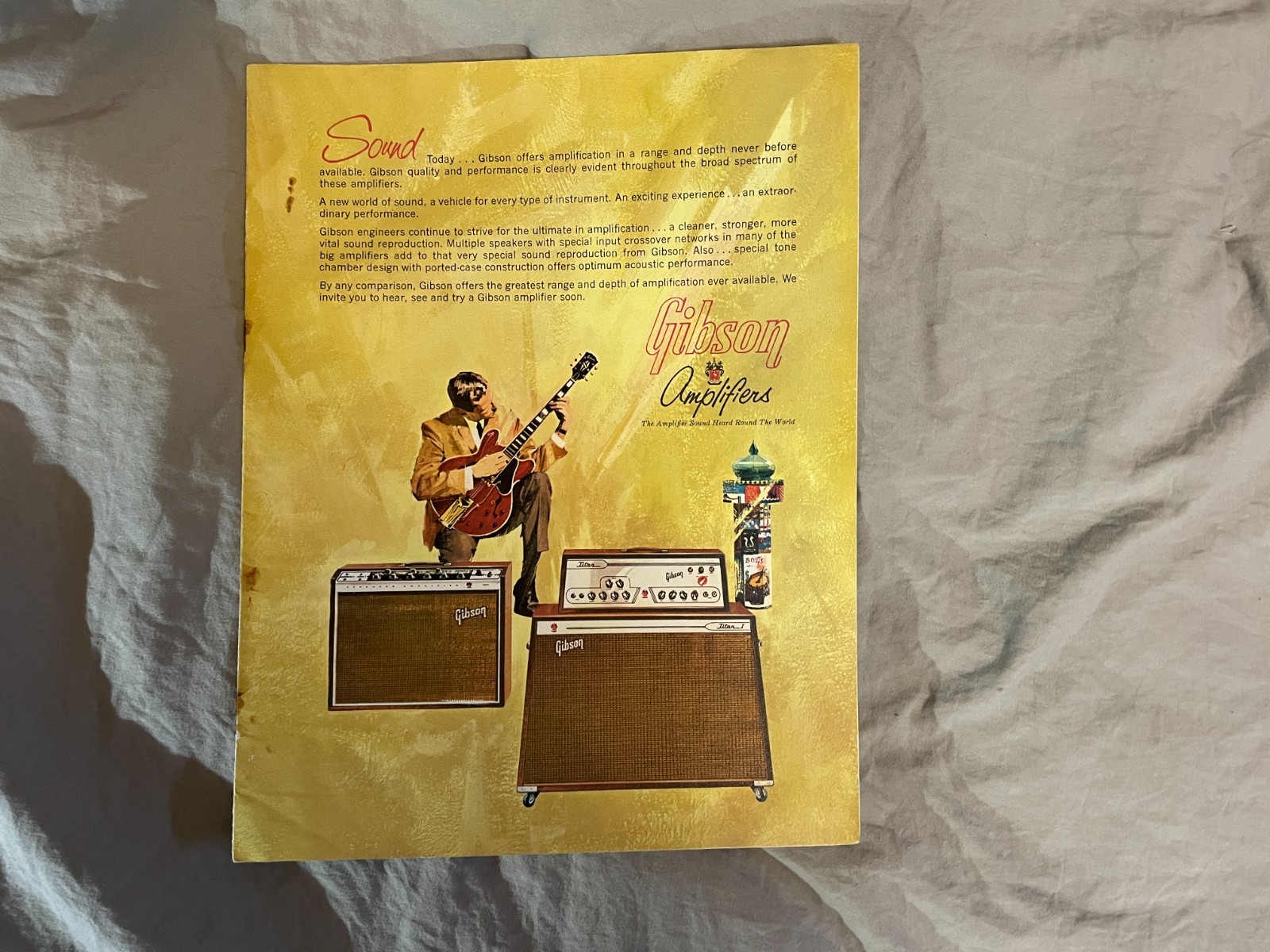 1964 Gibson Guitars Gibson Amplifiers Newsletter Catalog Vintage