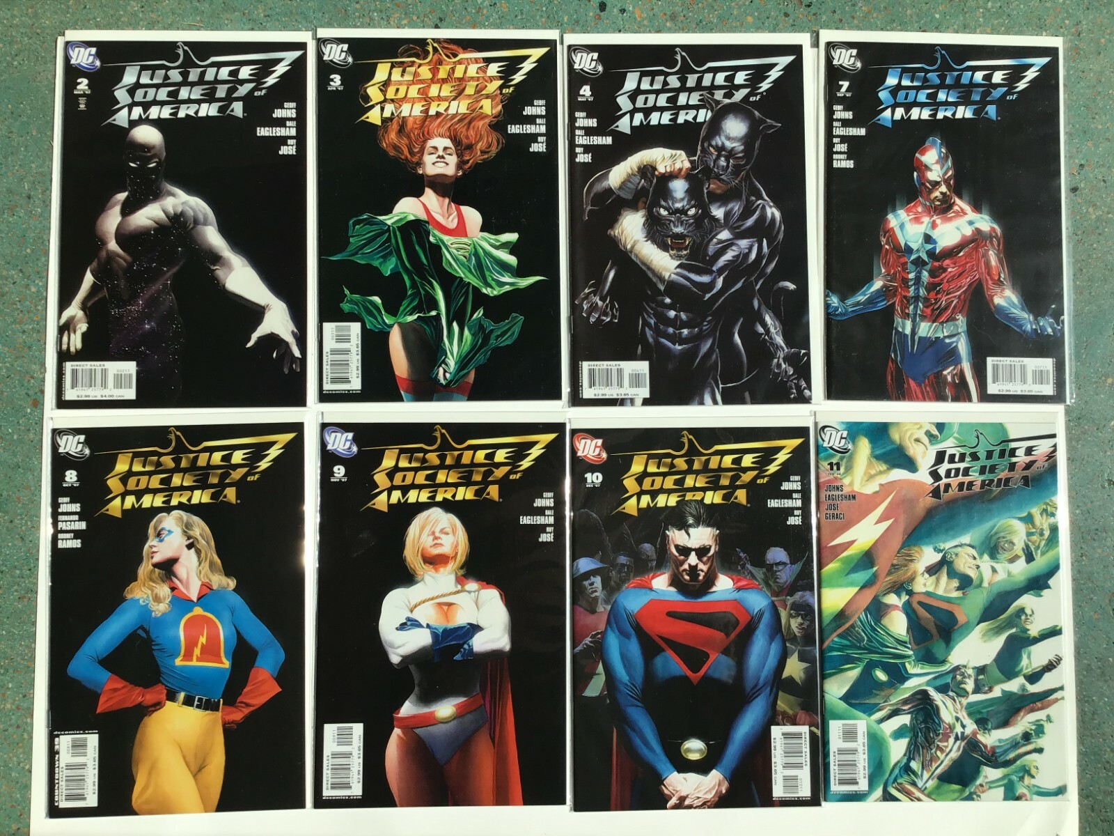 JSA TPBs, #45-51 Justice Society Of America #2-4,7-25, 27-40,44-54 Alex Ross Lot