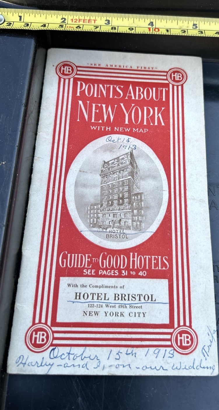Antique Rare 1913 Hotel Bristol NYC Points To New York & Guide To Best NY Hotels