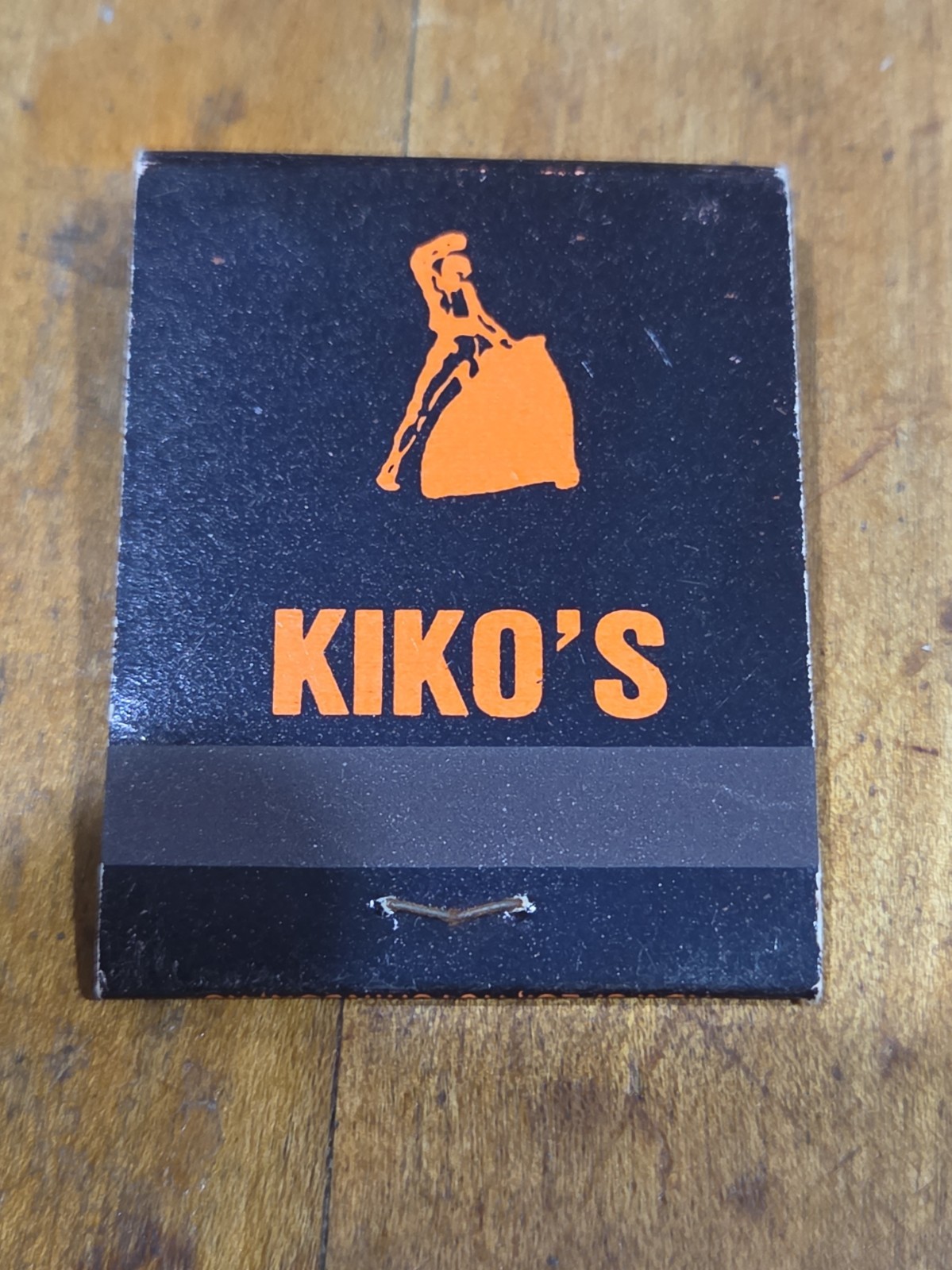 KIKO'S Mexican Restaurant Hutchinson KS Vintage Black Orange Matchbook