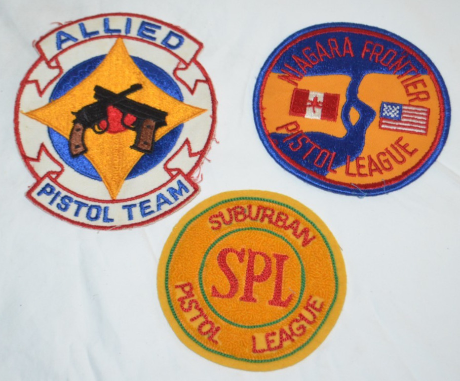 Big Vintage Unused Patch Lot Niagara Frontier Suburban Allied Pistol Team League