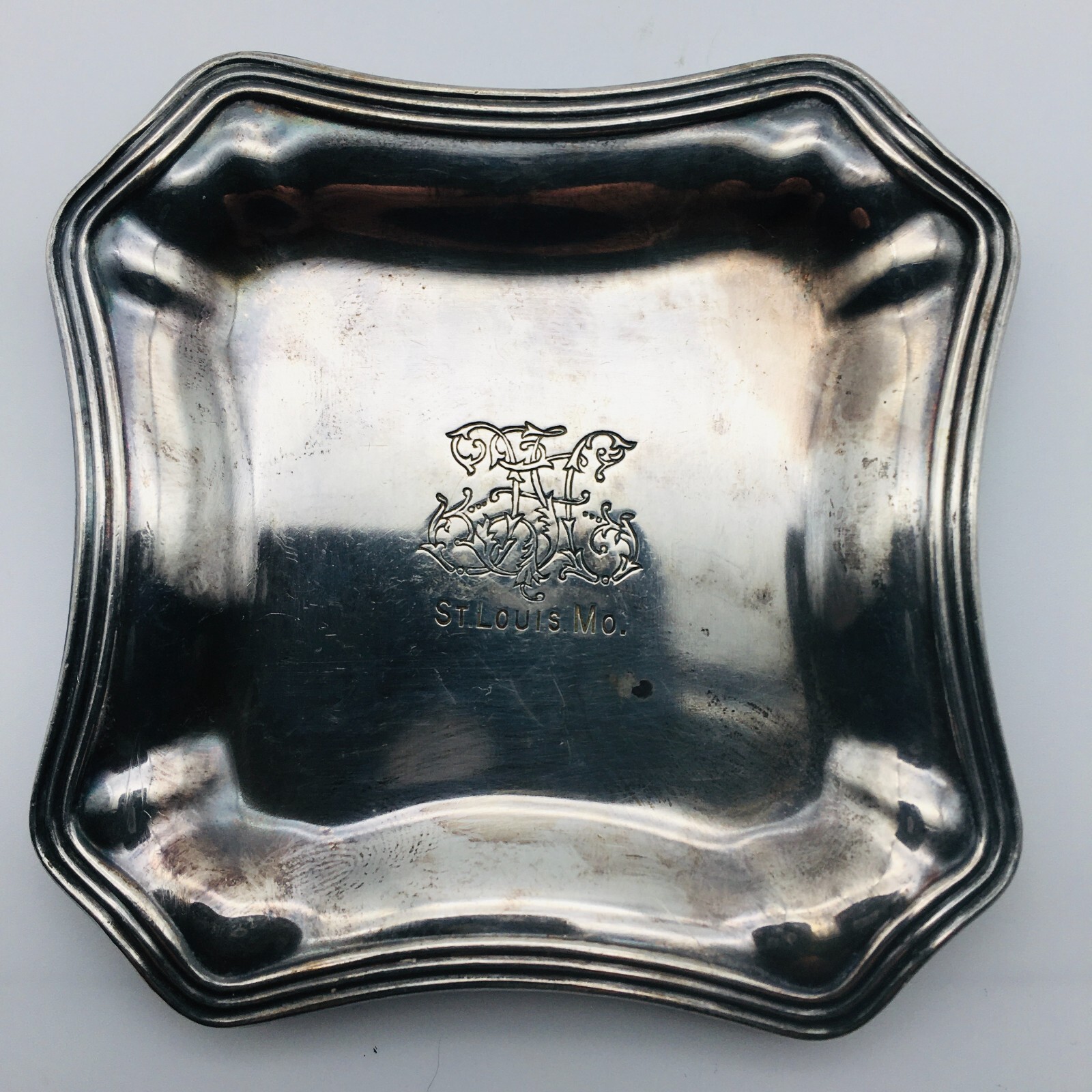 Hotel Jefferson St. Louis Missouri Silverplate  Butter Pat Early 1920\'s Era