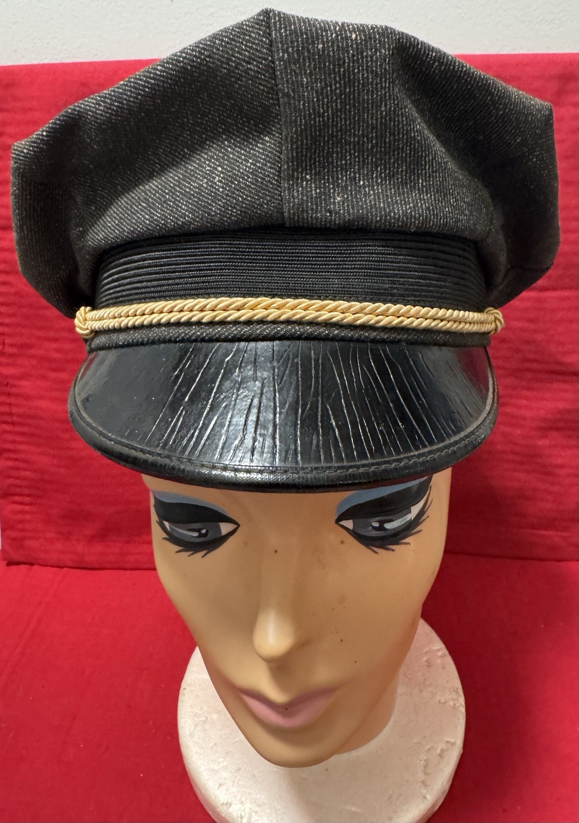 1940's Salt & Pepper MC Cap Chicago Motorcycle Supply Ultimate Motorcycle Cap