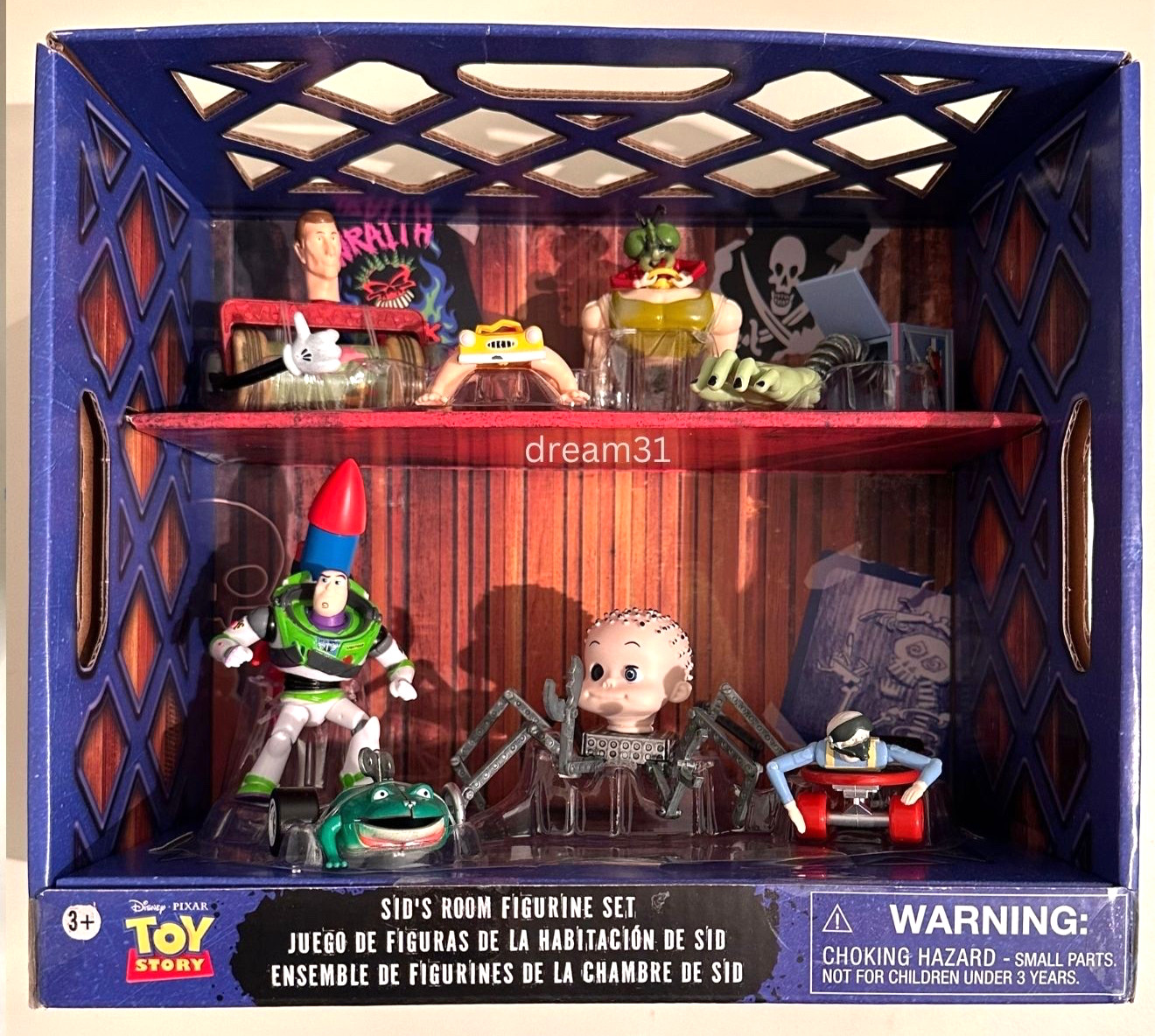 NIB Disney Toy Story Sid\'s Room Figure Set Figurine 8 pieces Play Toy Set