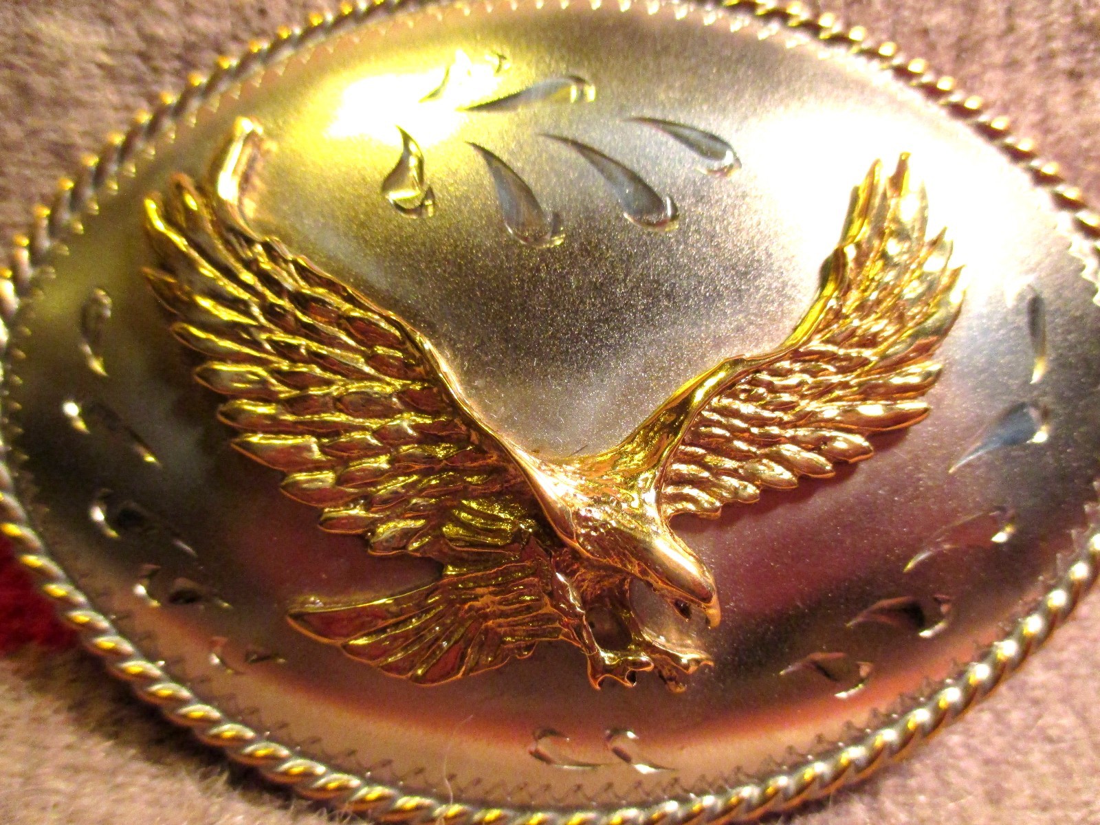 Beautiful EAGLE Landing  J Tedder Buckles By Design Phoenix Az Belt Buckle 