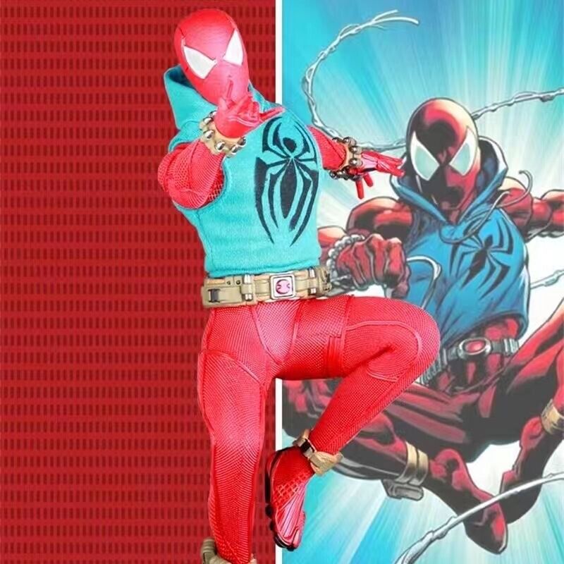 Hot Toys 1/6 VGM34 Marvel's Spider-Man Scarlet Spider Suit Figure Collectibles