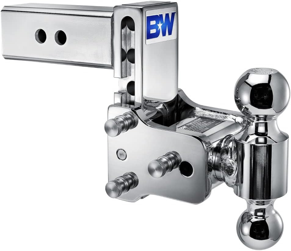 Adjustable Chrome Tow & Stow Trailer Hitch - 2