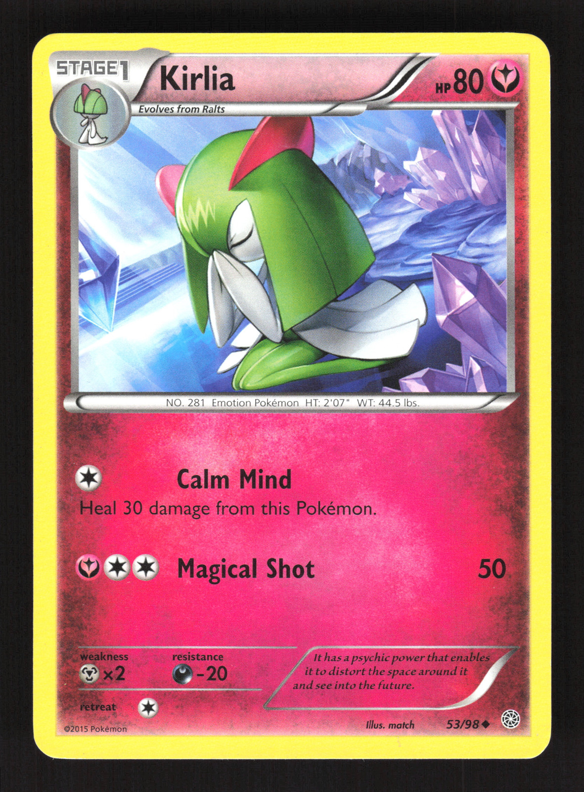 Kirlia #53/98 XY - Ancient Origins Pokemon Card - LP