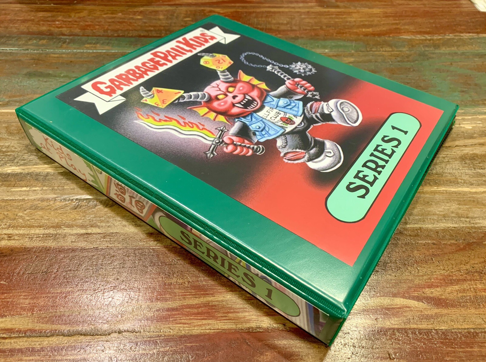 GARBAGE PAIL KIDS AT PLAY 1” STURDY 3 RING CARD STORAGE BINDER ONLY FAN MADE