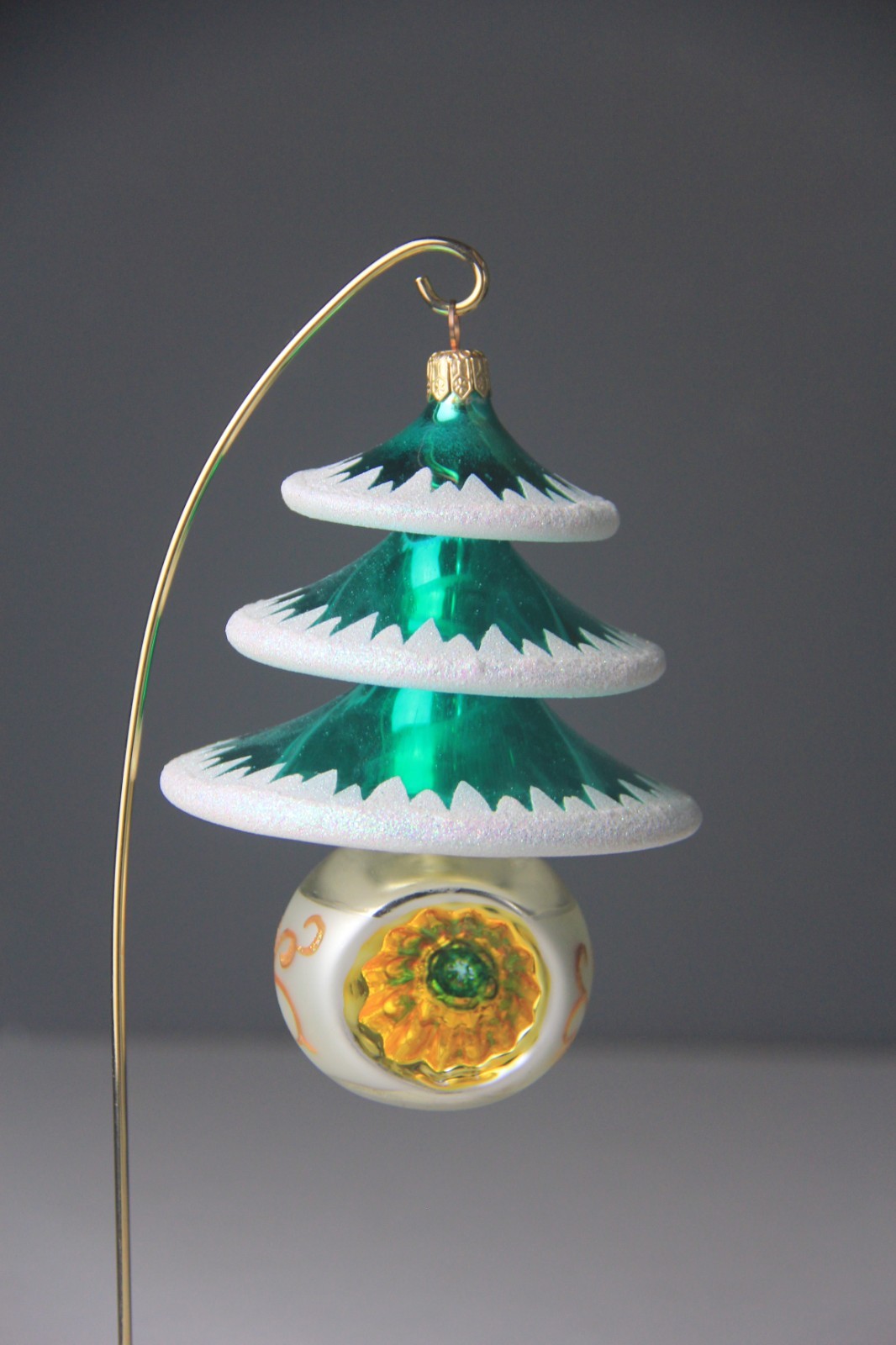 Christopher Radko Christmas Ornament Green Elegant Evergreens 99-413-0