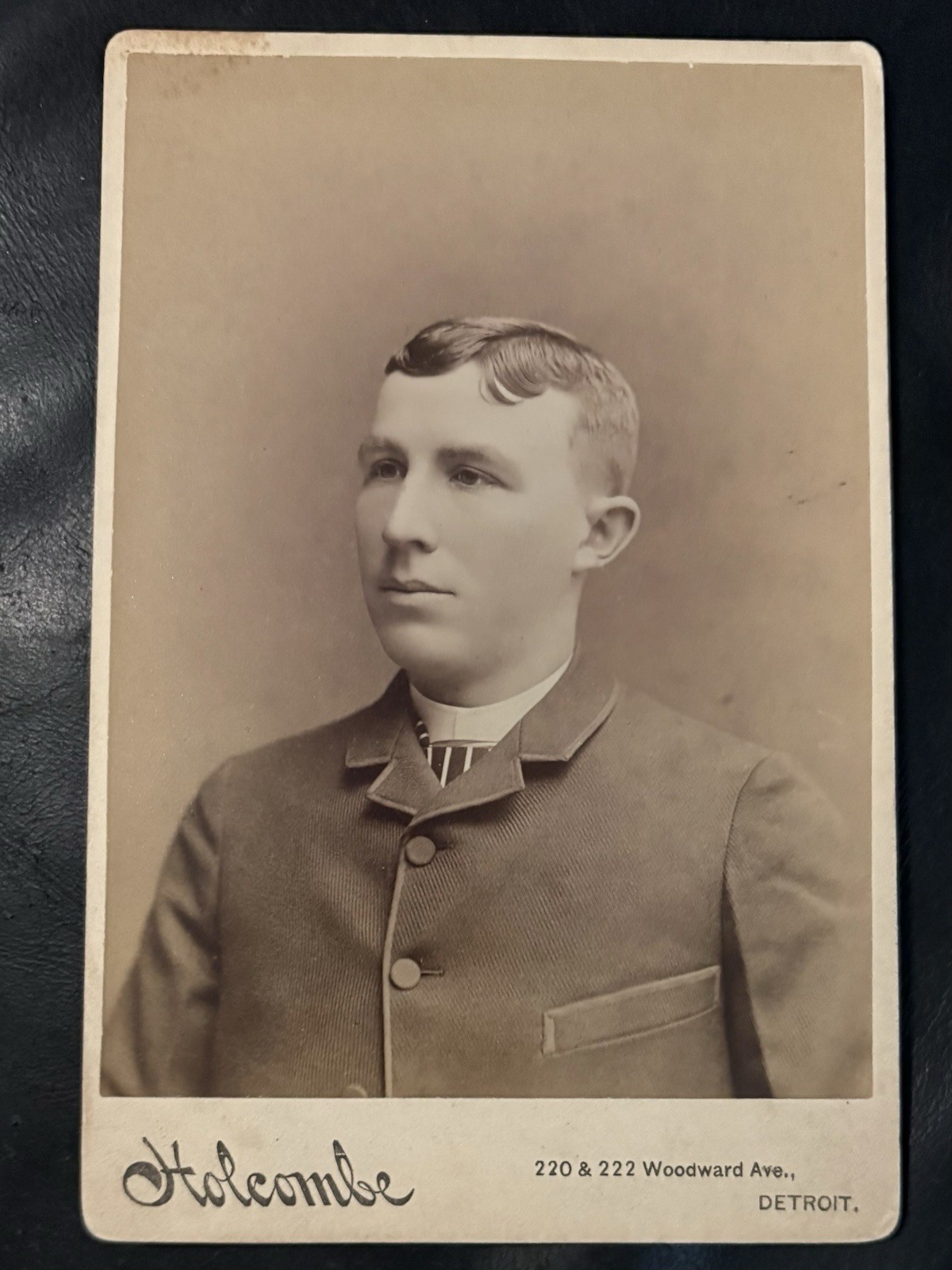 1885 Michigan University Wolverines Football General William Morrow Cabinet Card