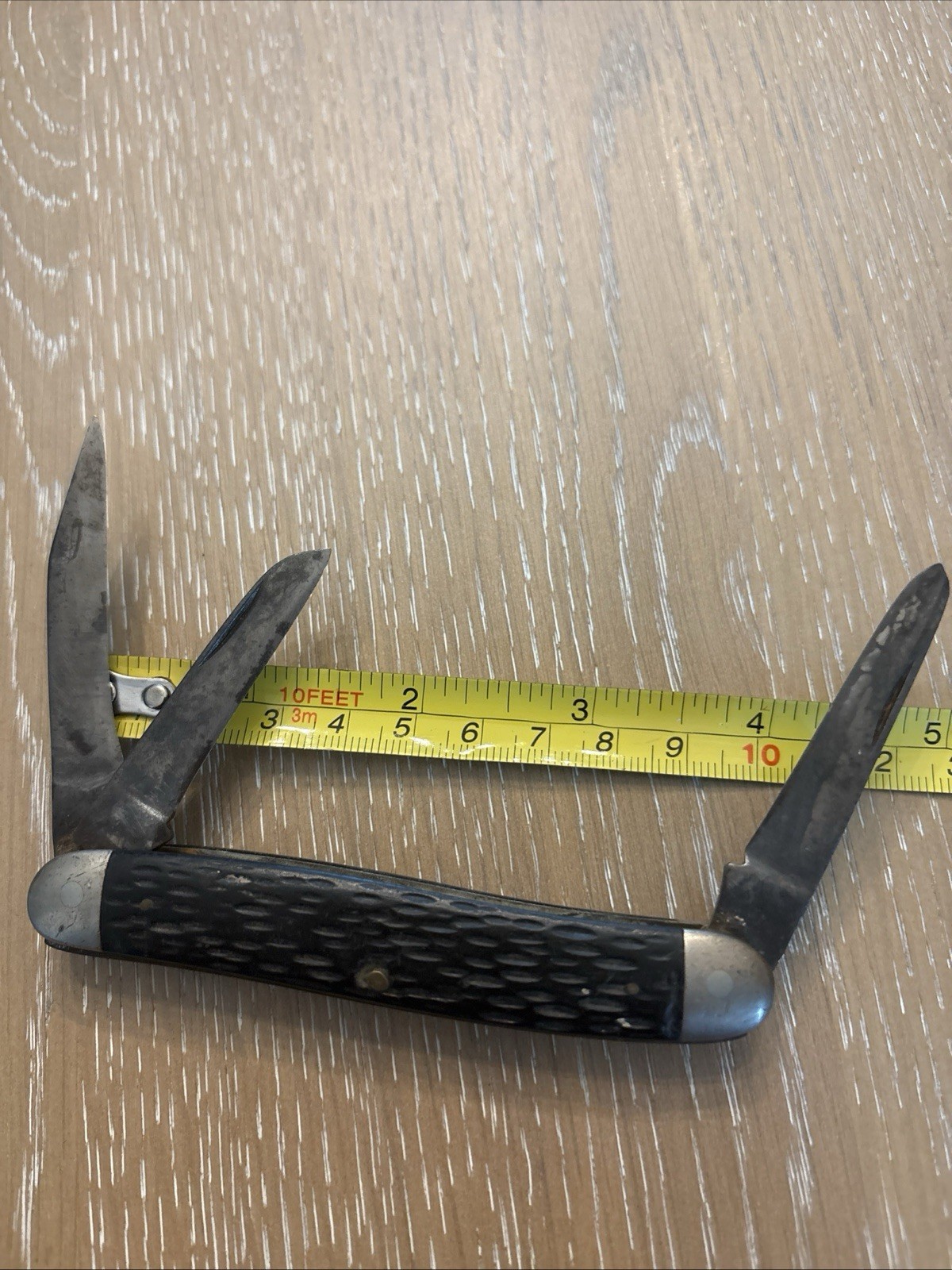 1934–1953 Pal Cutlery Co. Made In Usa Black Jigged Handles, Scout Knife Style.
