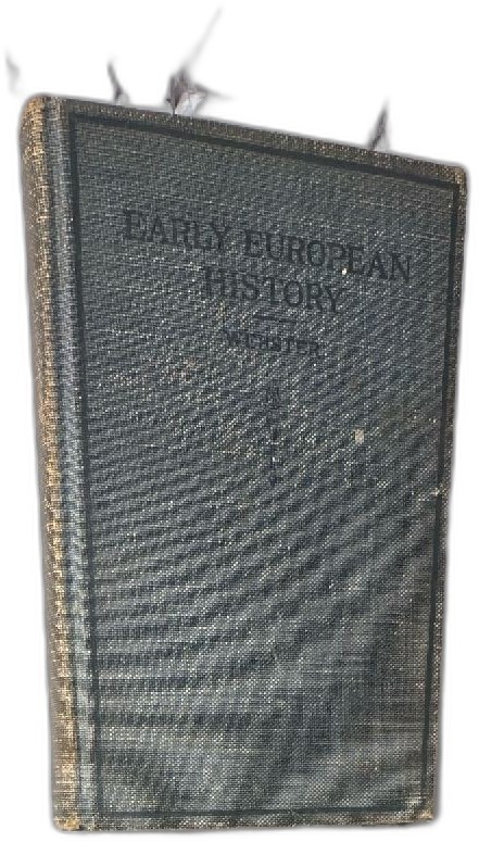 Early European History Hutton Webster 1917 Hardcover First Edition D C Heath