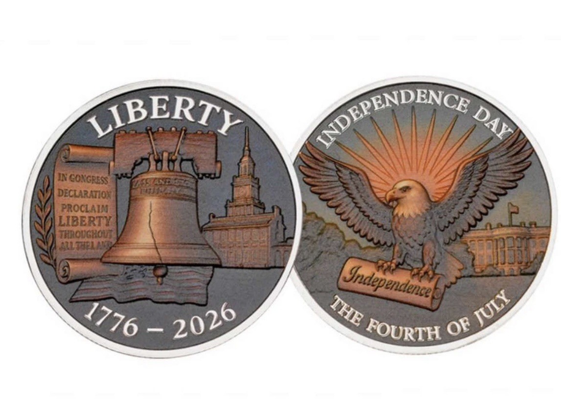 1776-2026 Independence Day 4th of July Challenge Coin, 250th Year Anniversary #1