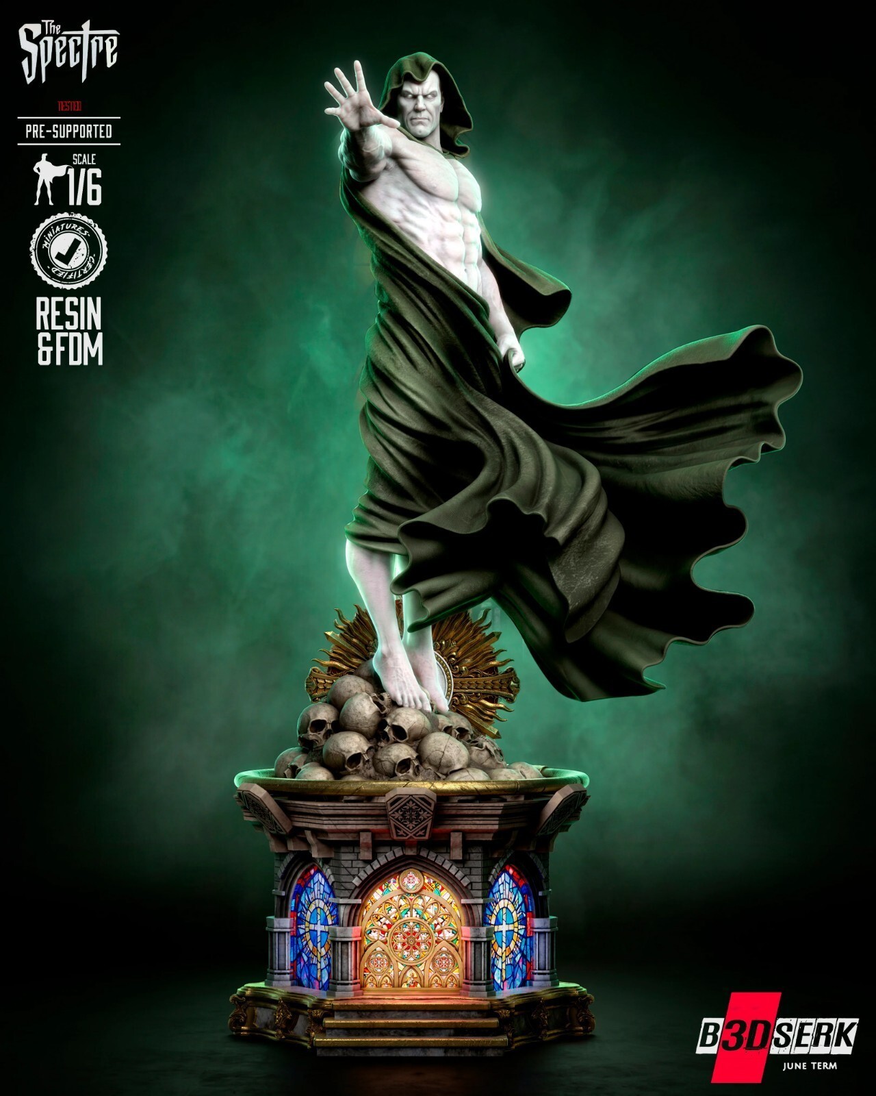 1:8 Spectre Kingdom Come Fan Art UNPAINTED High Quality Garage Kit