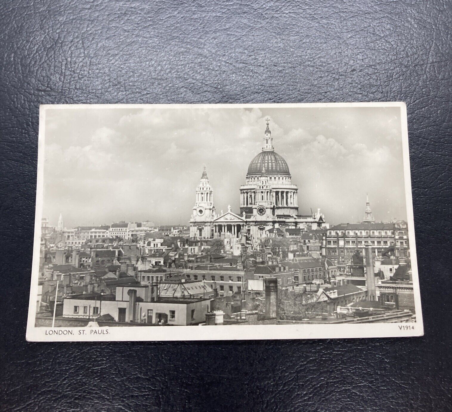 Postcard RPPC, St. Paul's Cathedral, London England Posted 1955
