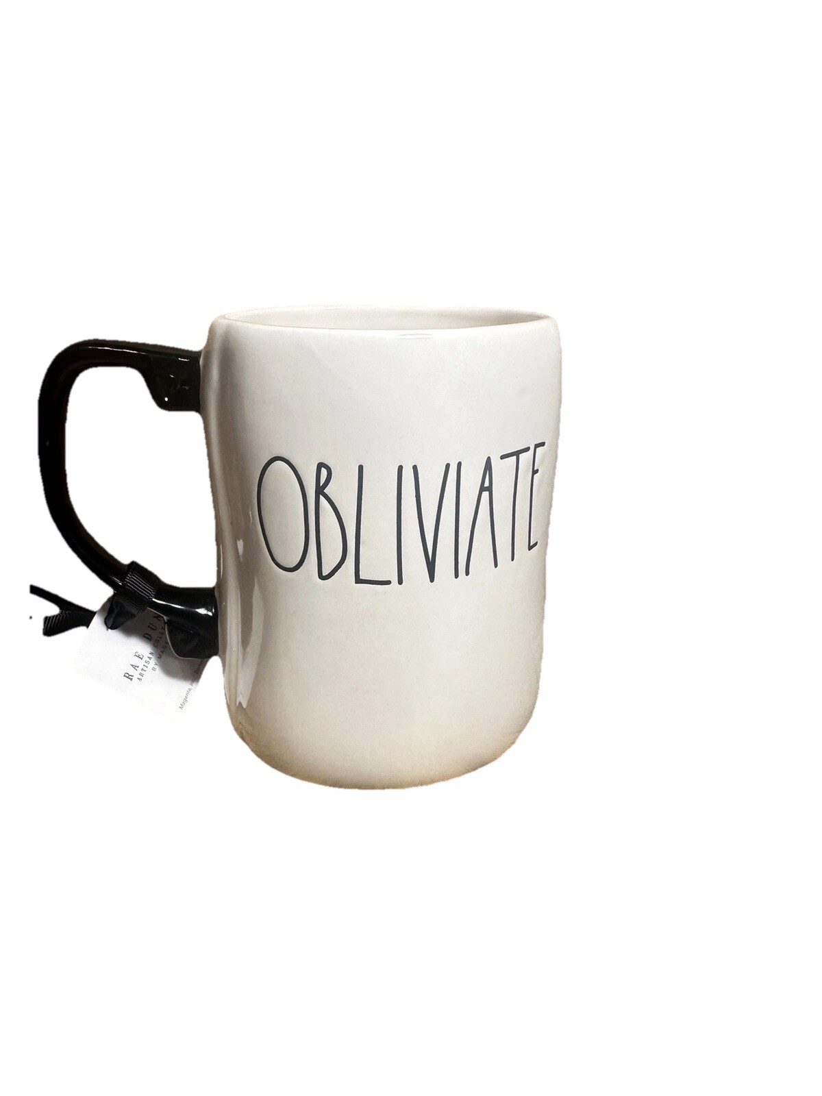 NEW Rae Dunn ⚯ ͛ Harry Potter 2-Sided Design Mug “Obliviate” Spell with Wand