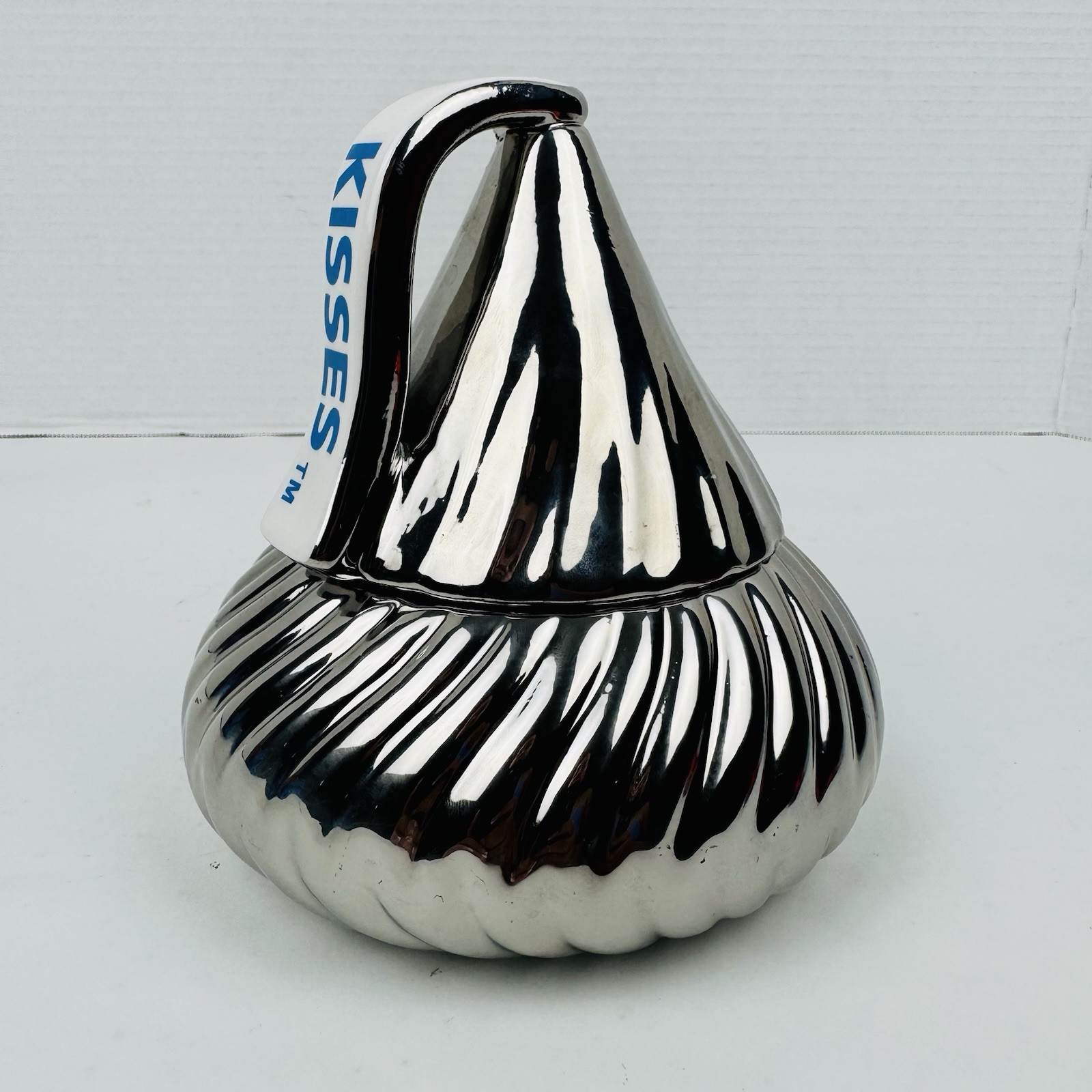 Godinger Silver Tone Hershey’s KISSES Lidded Candy Jar Canister