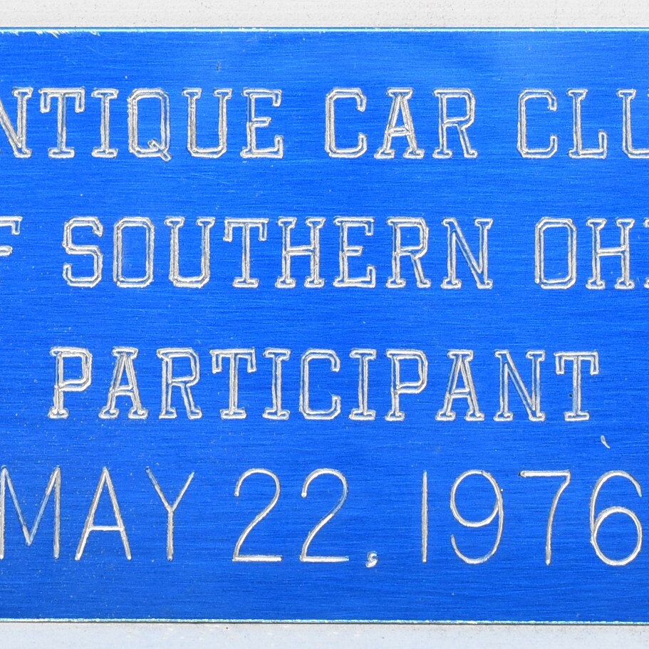 1976 Antique Car Club Of Southern Ohio Show Participant Chillicothe Ross County