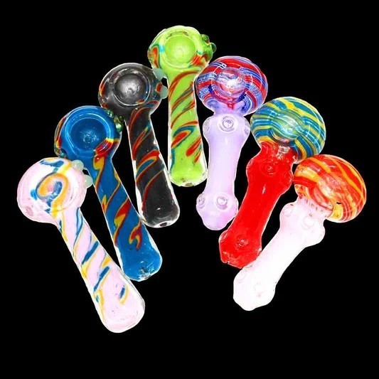 WHOLESALE  100 PCS  $2.25 each Glass Hand Pipes Tobacco Smoking   USA SHIPPER