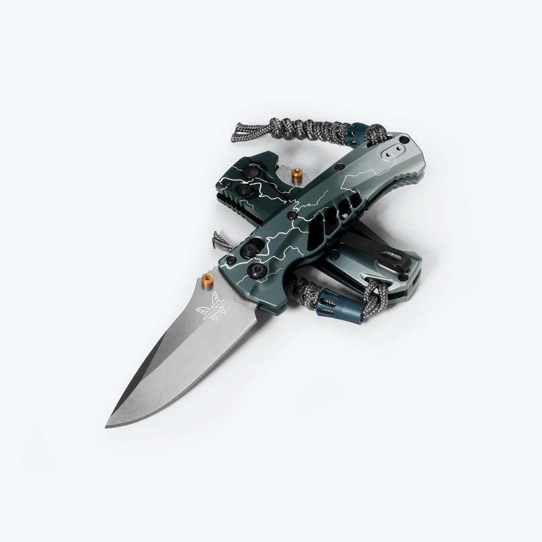 Benchmade Mini Adira Dark Waters Limited Edition x Abel 18065-Abel1 Pocket Knife