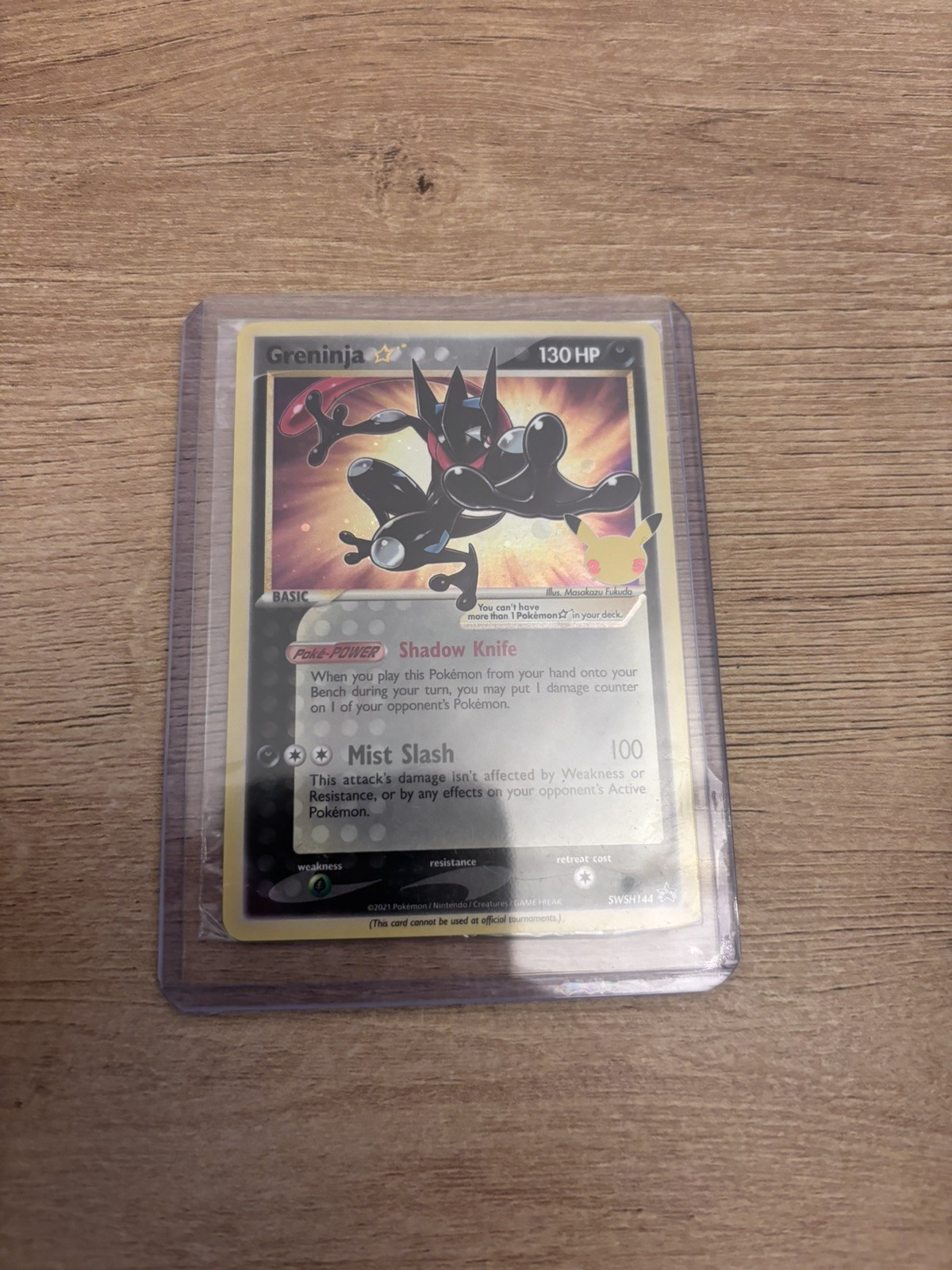 Pokémon TCG Greninja Gold Star SWSH144 - Celebrations Black Star Promo - Sealed