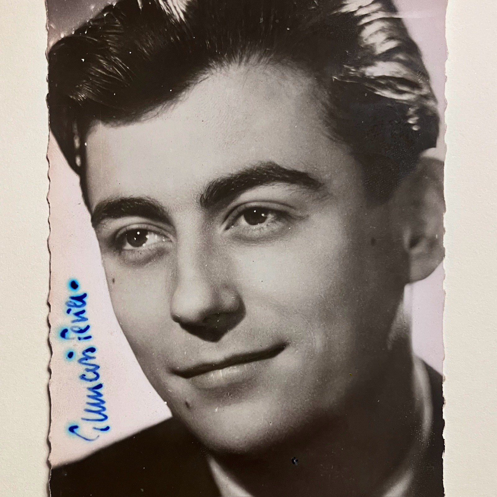 FRANCOIS PERIER (1919-2002) Signed 1940s Photo / FAMOUS FRENCH Actor / “ORPHEUS”