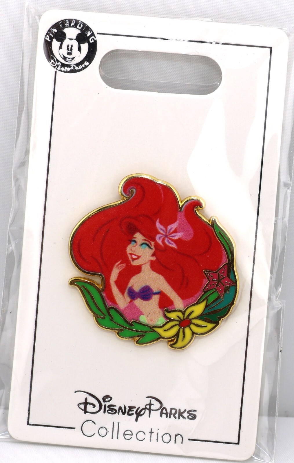 HKDL Hong Kong Princess Little Mermaid Ariel Floral Disney Pin