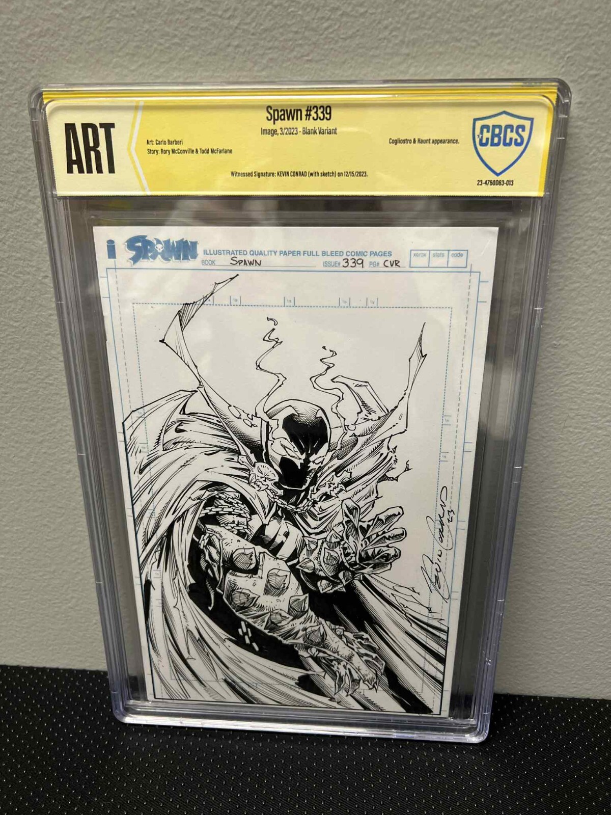 Spawn #339 Sketch by Kevin Conrad Graded CBCS ART