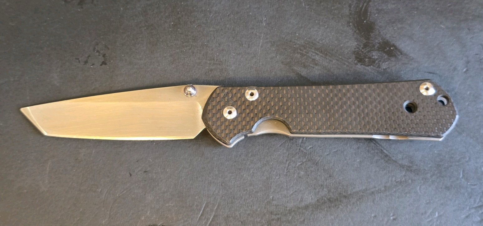 Chris Reeve Large Carbon Fiber Top Tanto Sebenza 21 Knife Chris Reeve Large Carbon Fiber Top Tanto Sebenza 21 Knife