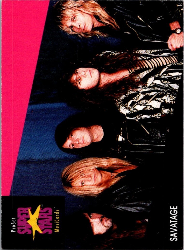 SAVATAGE 1991 Pro Set Super Stars MusiCards Music Trading Card #232 PSA