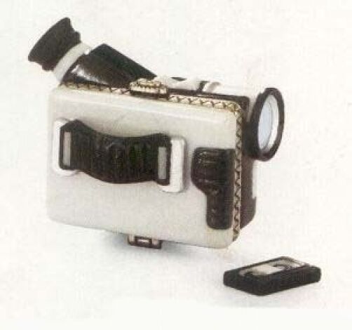 Camcorder Video Camera PHB Porcelain Hinged Box by Midwest of Cannon Falls