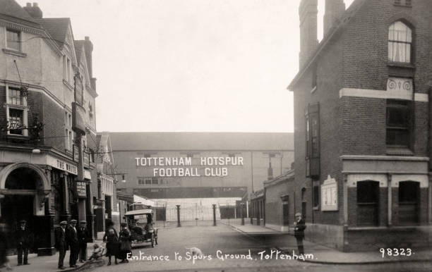 entrance to White Hart Lane Tottenham Hotspur football ground 1924 Old Photo