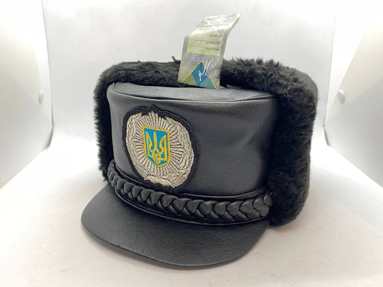 Ukranian NEW  winter hat Cap uniform GAI Road Police 2000s Size 56 + label RARE