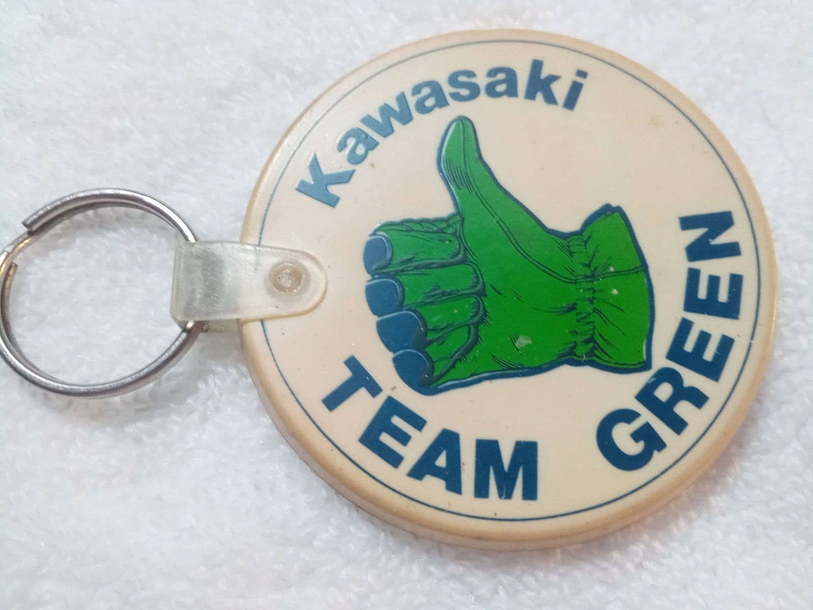 Vintage Kawasaki Team Green official key chain
