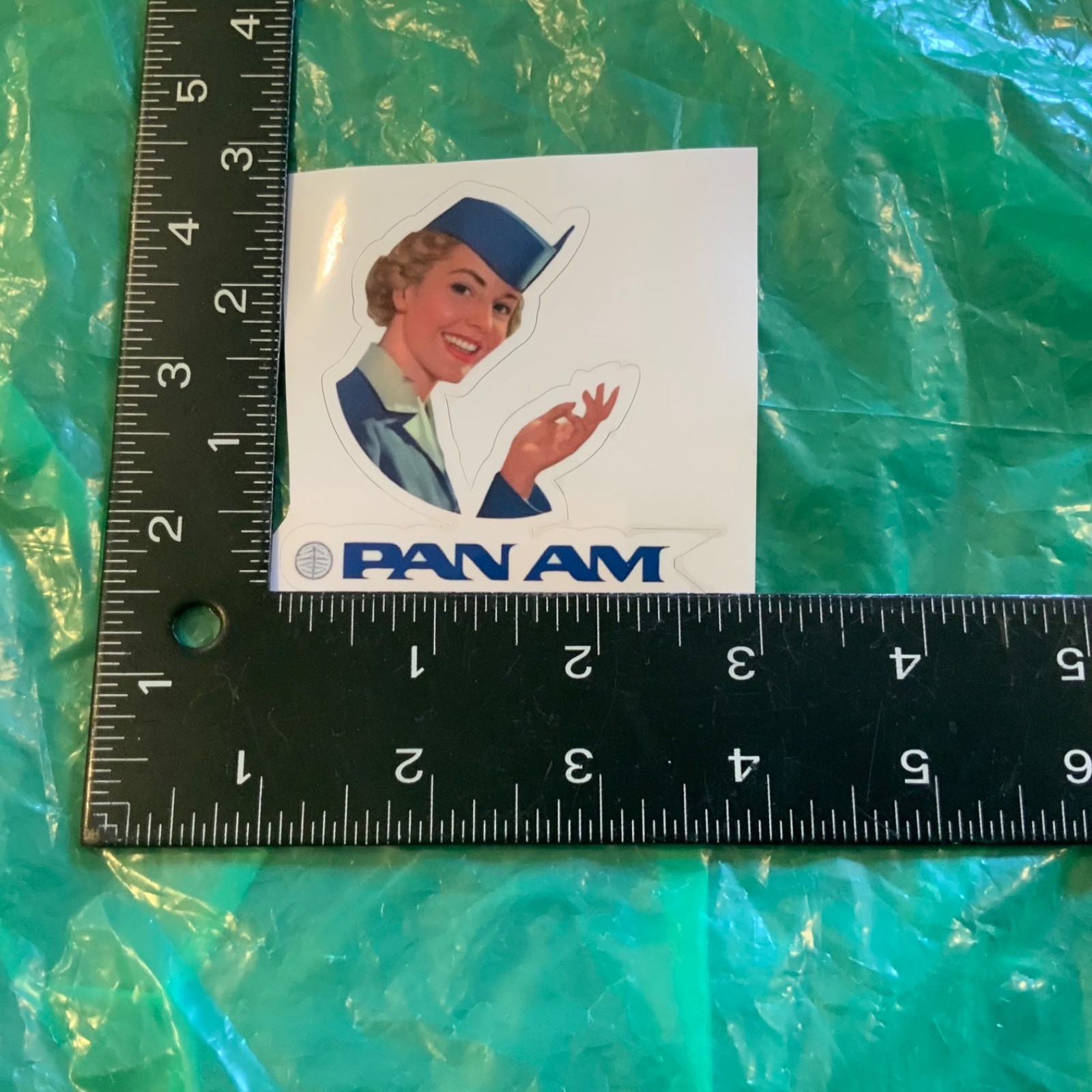 PAN AM AIRLINES - VINTAGE - VINTAGE STYLE - LOGO PAN AM Sticker 2.75” X 2.75”