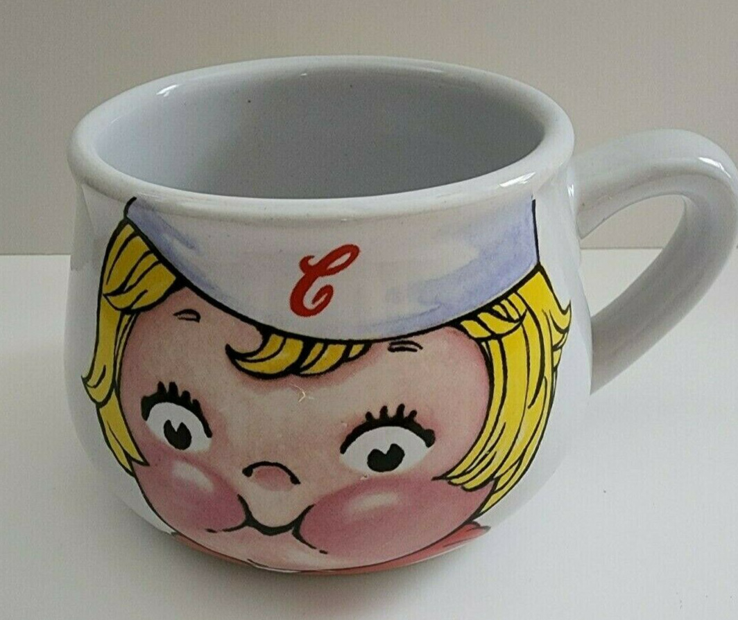Campbell Soup Mug Cup 1998 Vintage Girl with Yellow Hair 