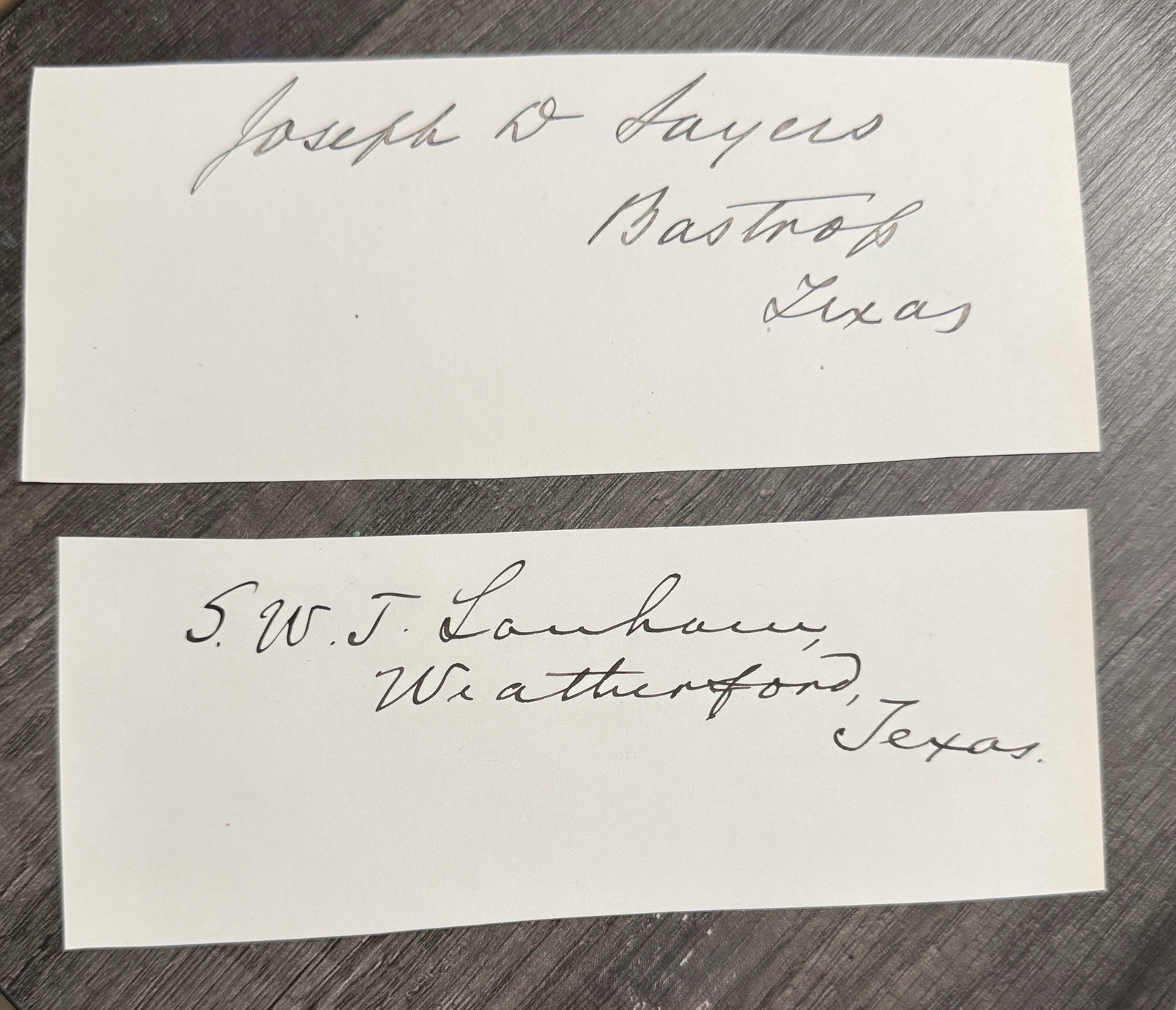 Joseph Sayers Thomas Lanham Ex-Confederate Texas Governors  1899-1907 Signed