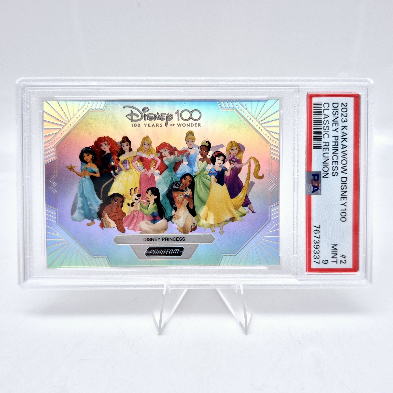2023 Kakawow Disney 100 Classic Reunion Disney Princesses #2 PSA 9 2023 Kakawow Disney 100 Classic Reunion Disney Princesses #2 PSA 9