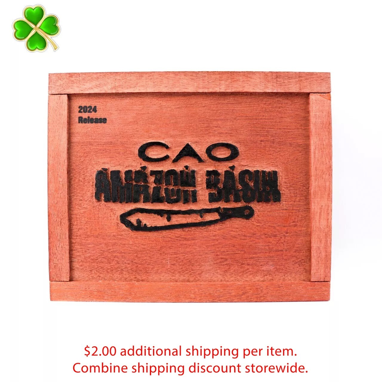CAO Amazon Basin 6 x 52 Empty Wood Cigar Box 8.75\