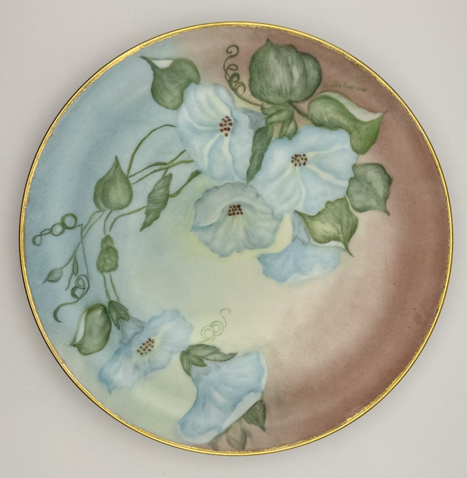 Rare Hutschenreuther Bavaria Germany Plate Vintage German Porcelain Cabinet