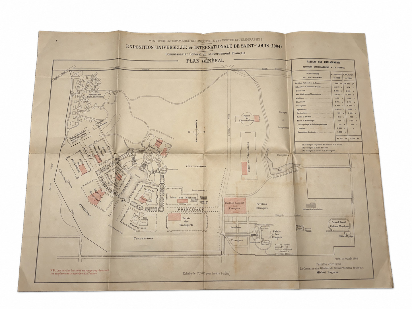 Original 1904 St. Louis World’s Fair Ground Plan connected to the Olympic Games