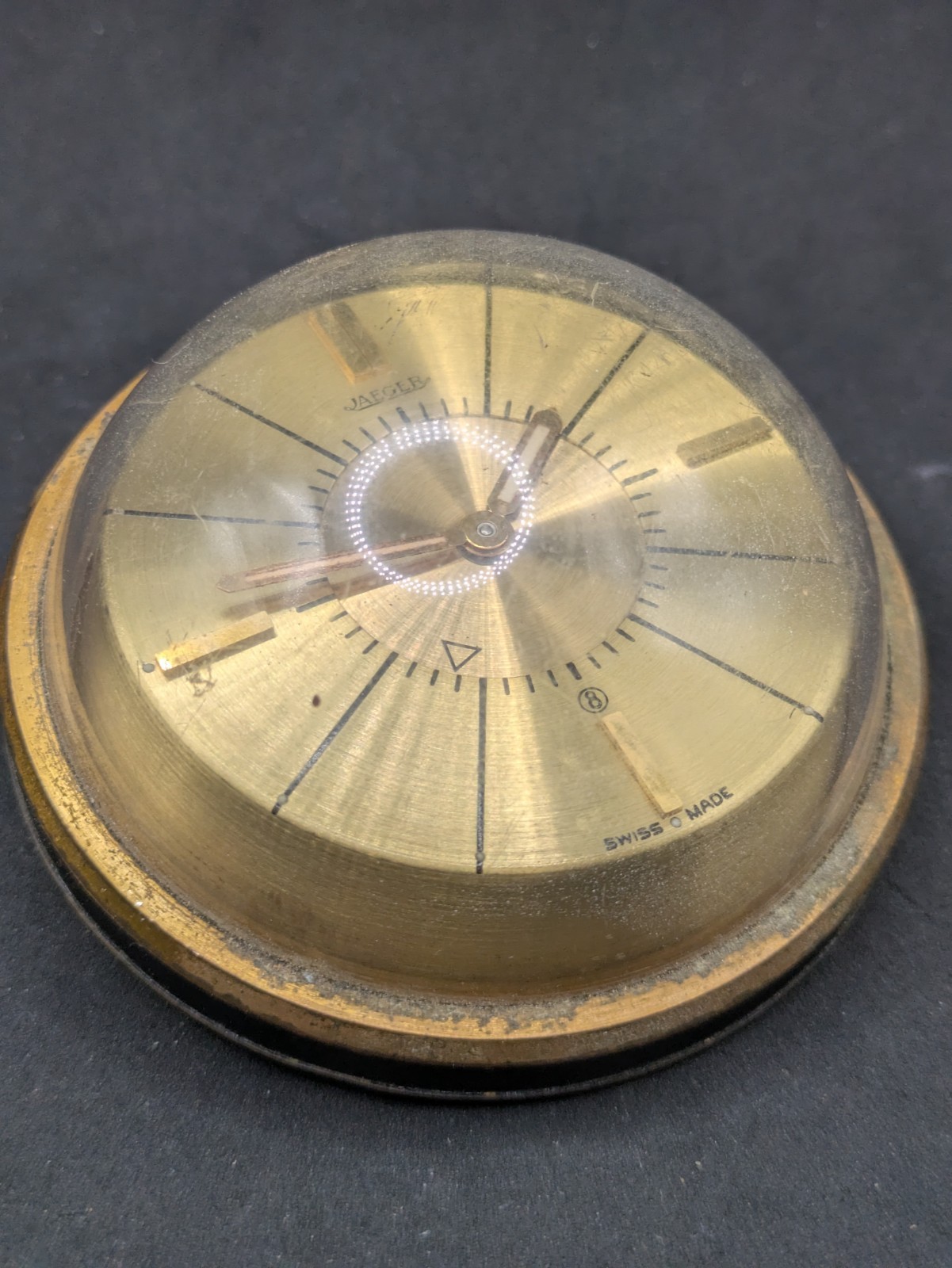 Vintage Jaeger Memovox Clock Swiss Made Alarm Clock 1960s